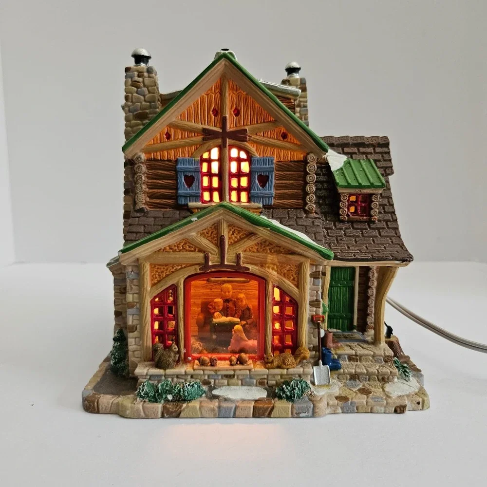 Lemax Signature Collection Cozy Cabin Lighted Building Michaels Exclusive 2010